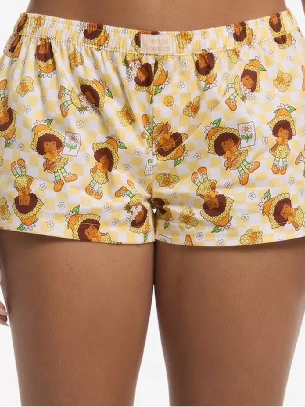 Strawberry Shortcake Orange Blossom Girls Boxer Lounge Shorts